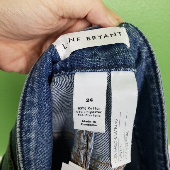 Lane Bryant NWT Women's High Rise Pedal Curvy Fit Flex Magic Waistband Sz  24 - Picture 6 of 11